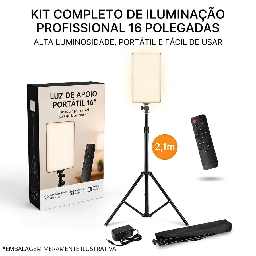 Ring light 16 Polegadas Profissional com Tripé Iluminação LED 3 Cores Quente Branco Morno Grande Para Studio Fotos
