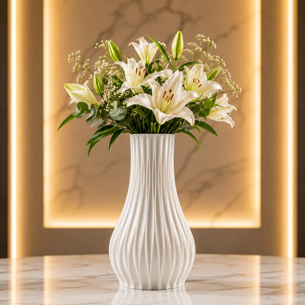 Vaso Moderno Decorativo em Espiral Decoração para Sala Mesa Estante