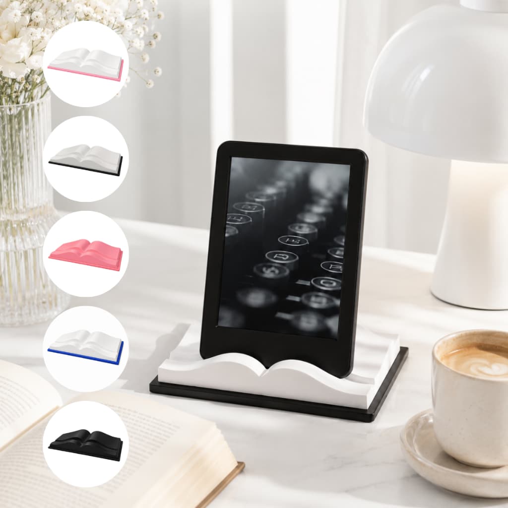 Suporte Para Kindle Em Formato de Livro Base De Leitura Moderno Presente Literário