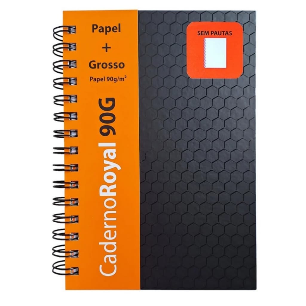 Caderno Royal Paper 1/4 Sem Pauta 90g 80 Folhas