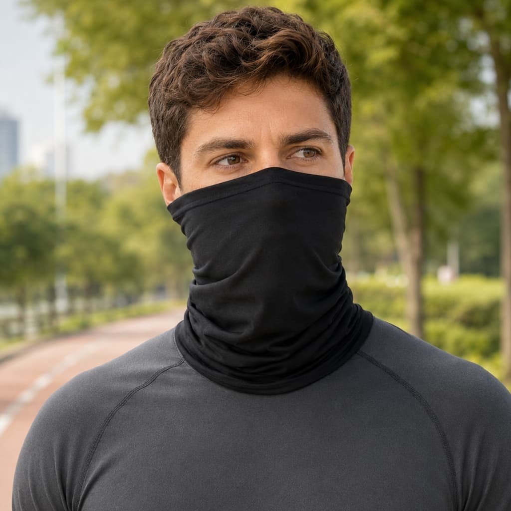 Bandana Balaclava Gola Térmica Mascara Buff Touca Bicicleta Moto Bike Corrida Proteção UV50+ Unissex
