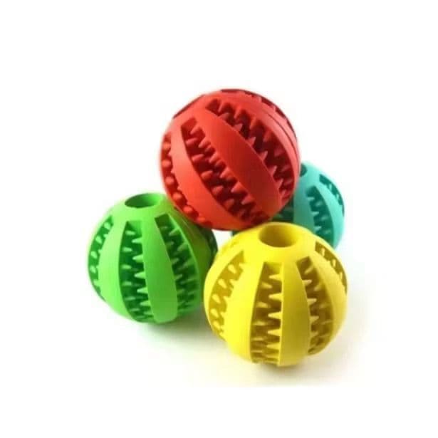 Pet Mordedor Bola Multifuncional Escova Mordedor Porta Petisco Pet Ball Boa Qualidade 6CM