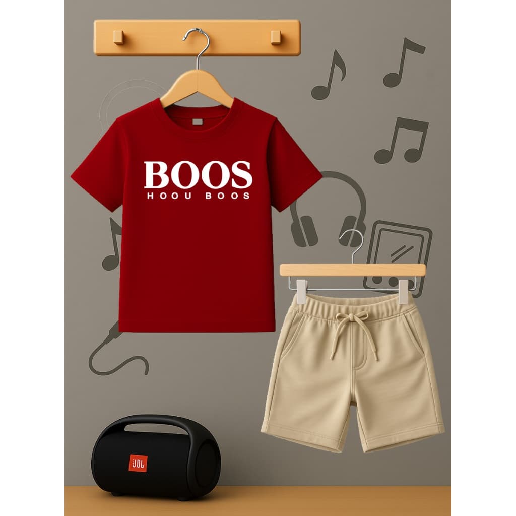 Kit Infantil Camiseta + Short Moletinho Premium Casual Algodão