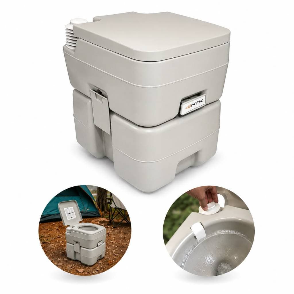Banheiro Quimico Ecocamp 20l Vaso Sanitário Camping Portátil Nautika NTK