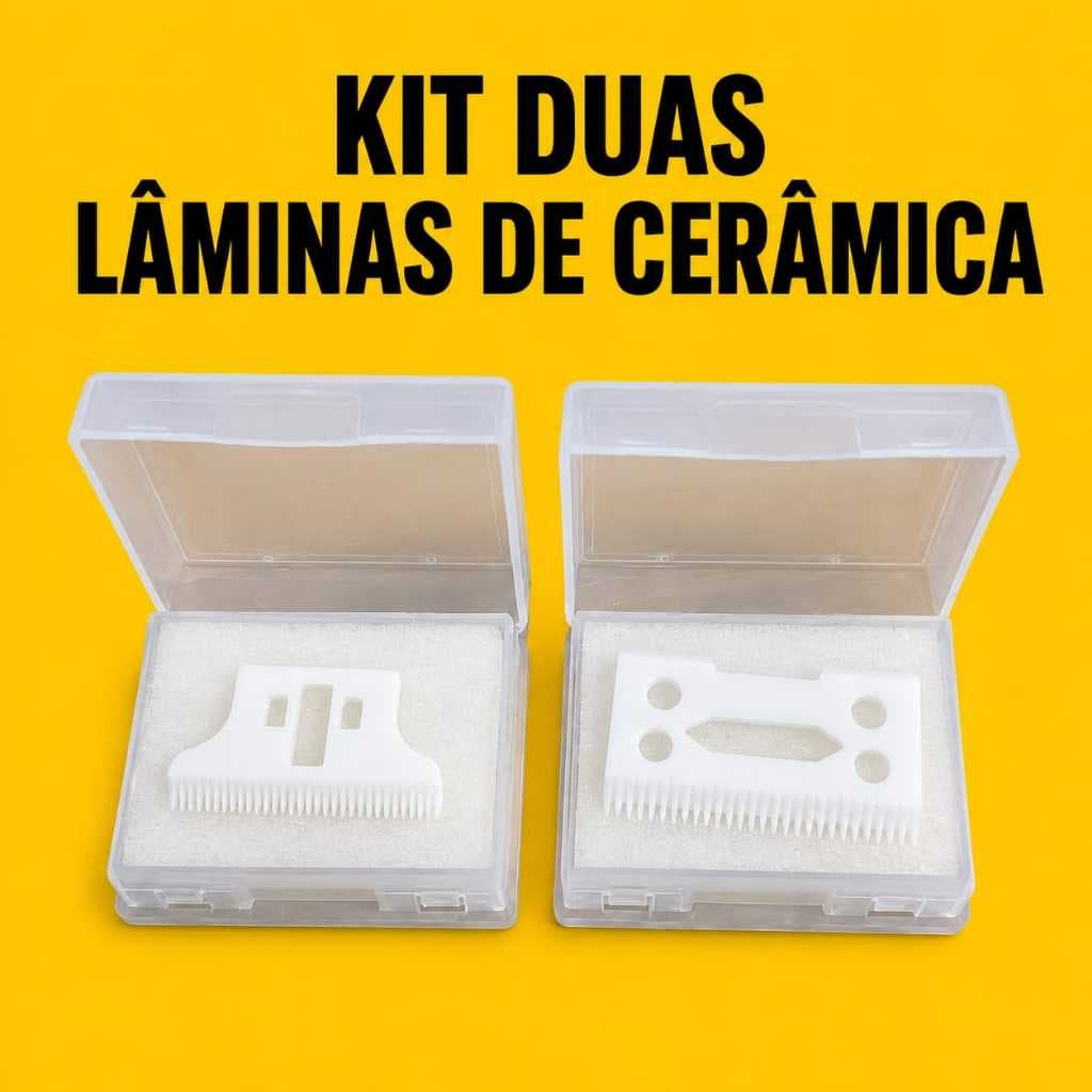 Kit 02 Lâmina de Cerâmica para Máquinas de Corte: Alta Durabilidade, Baixo Aquecimento e Resistente à Corrosão