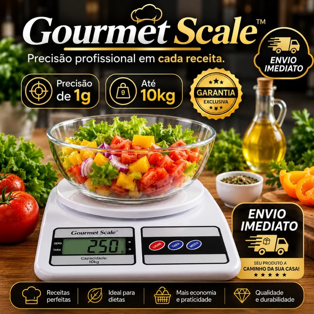 🍱Balança Digital Cozinha 10kg Precisão Dieta Fitness Confeitaria Treino Receitas Encomendas 🔋