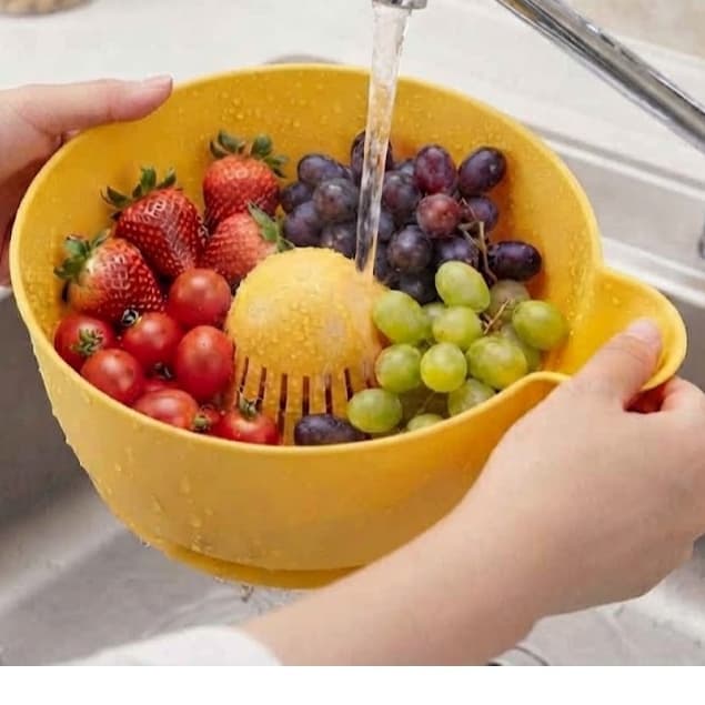 Tigela Escorredor de Frutas Criativa Design Regador PLA