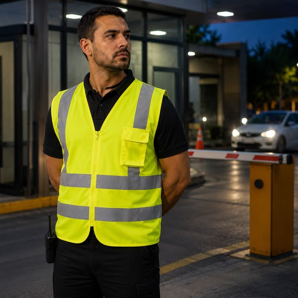 Colete De Segurança Refletivo Faixas Refletivas Com Bolso Sinalização Amarelo Laranja Epi para Full