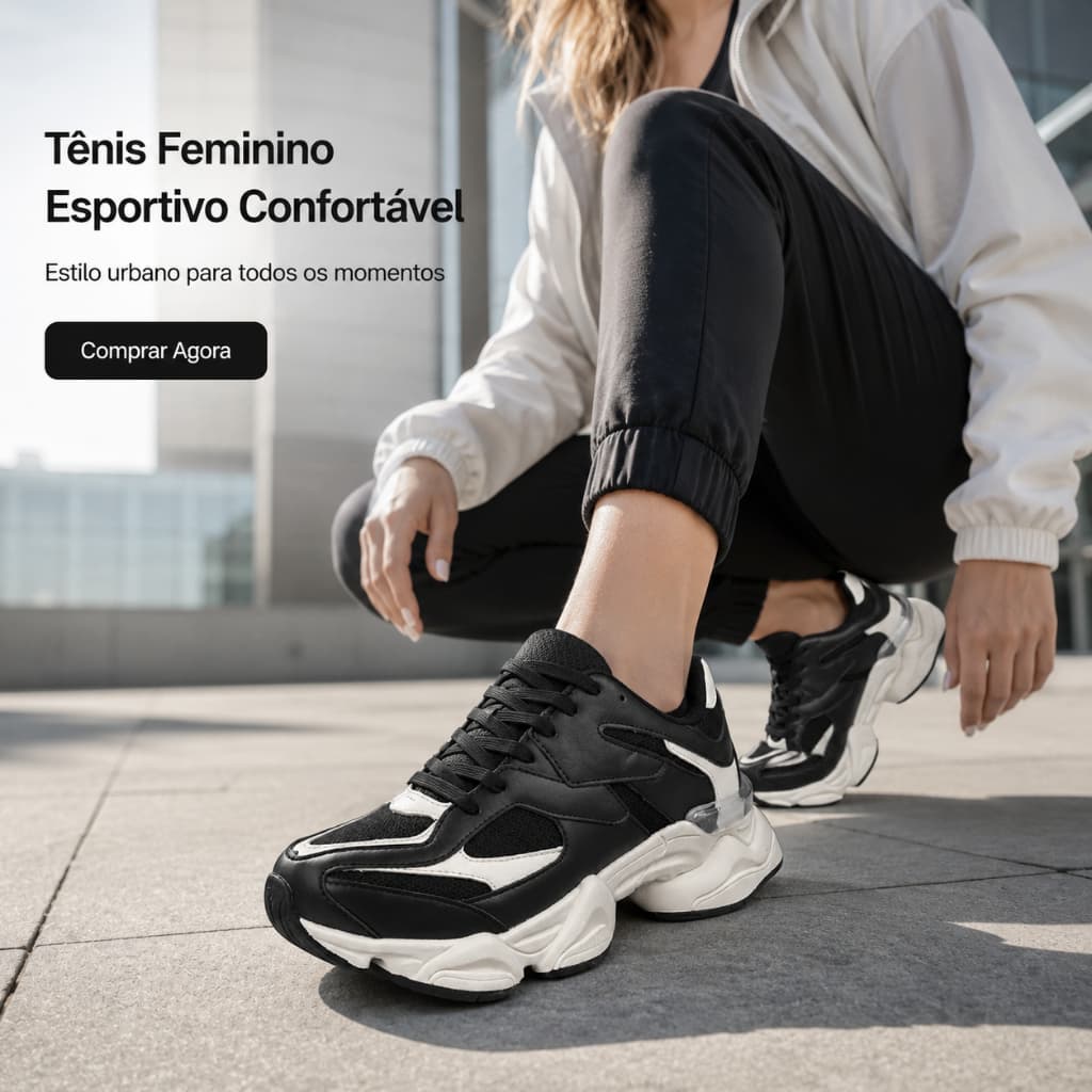 Tênis Casual Feminino Confortáveis | Estilo Urbano Para Todos os Momentos | COMPRE AGORA