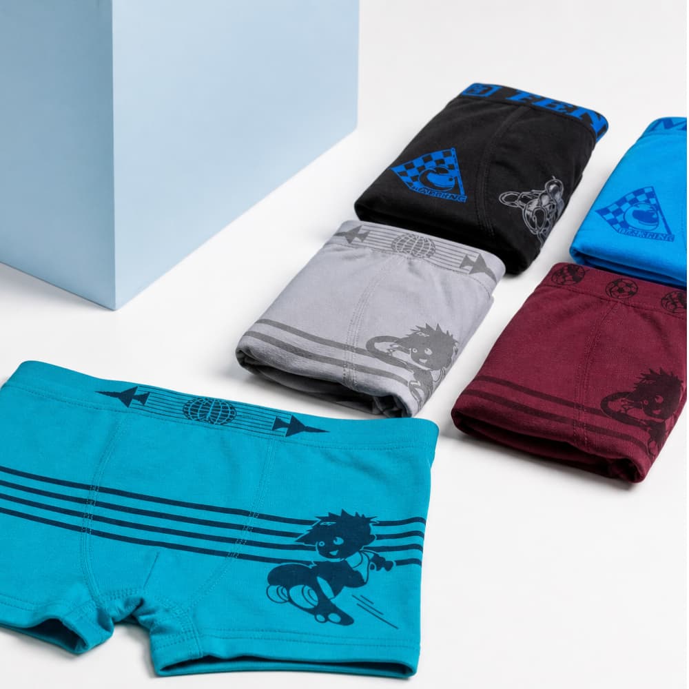 10 ou 5 Cuecas Box Boxer Infantil Juvenil Microfibra Criança Masculino de 02 a 10 anos
