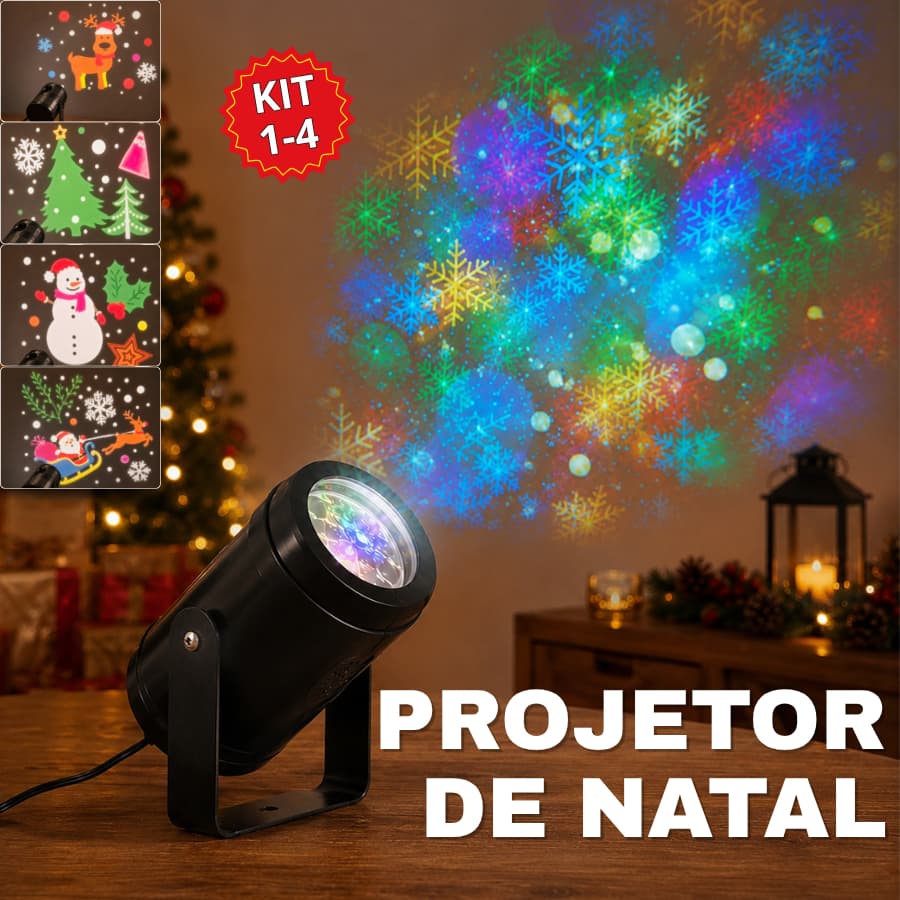 Projetor LED Natalino Decorativo Laser Jardim Luz Exterior Casa Desenhos Animados Decoração Especial