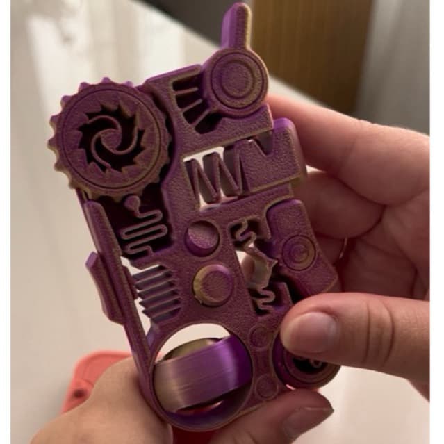 Fidget Antiestresse 12 em 1 Articulado Sensorial | Brinquedo Relaxante de Bolso | Presente Criativo Impresso em 3D
