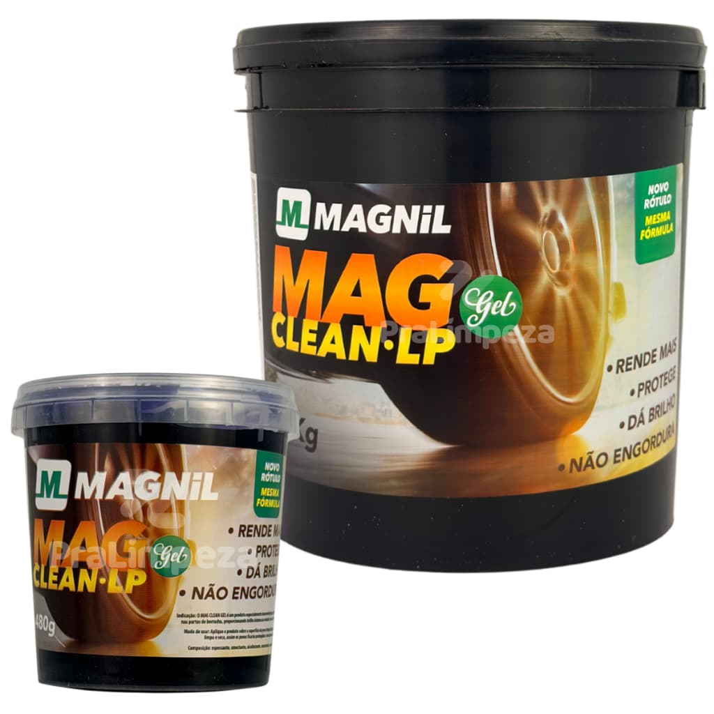 Pretinho para Pneu Magnil Mag Clean LP Gel Baba de Camelo Concentrado Brilho Intenso