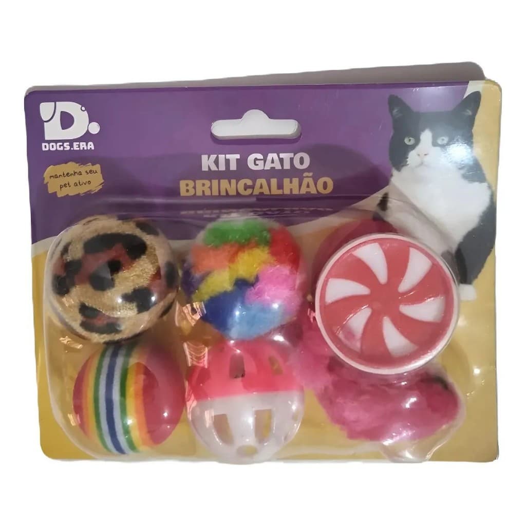 Kit de Brinquedos para Gato | Bolinhas, Ratinhos e Mordedores