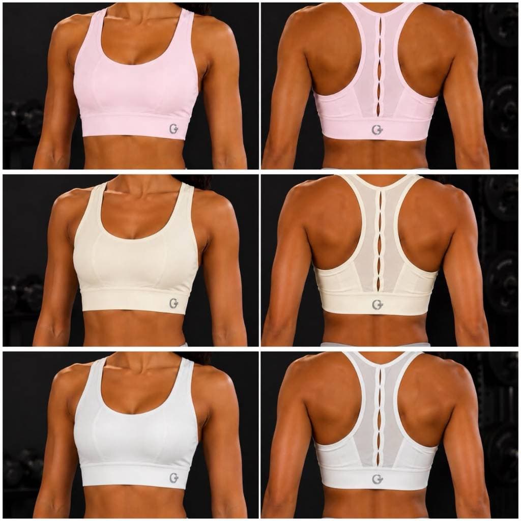 Top Esportivo Feminino Academia Fitness Treino Costas Nadador Com Tela Mesh E Detalhe Vazado Gota