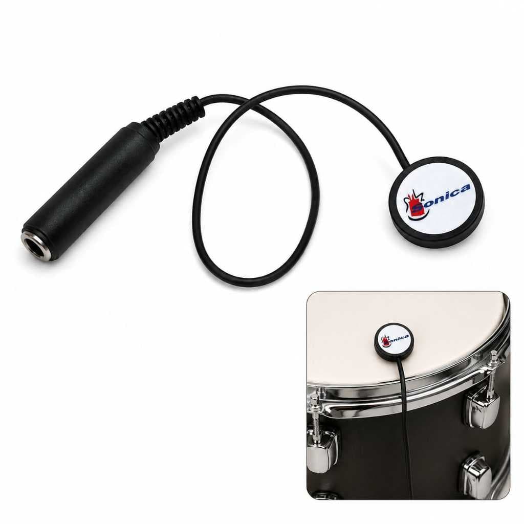 Sensor trigger Sônica para Instrumentos Musicais de  percussão eletrônica ou acústicos cajon