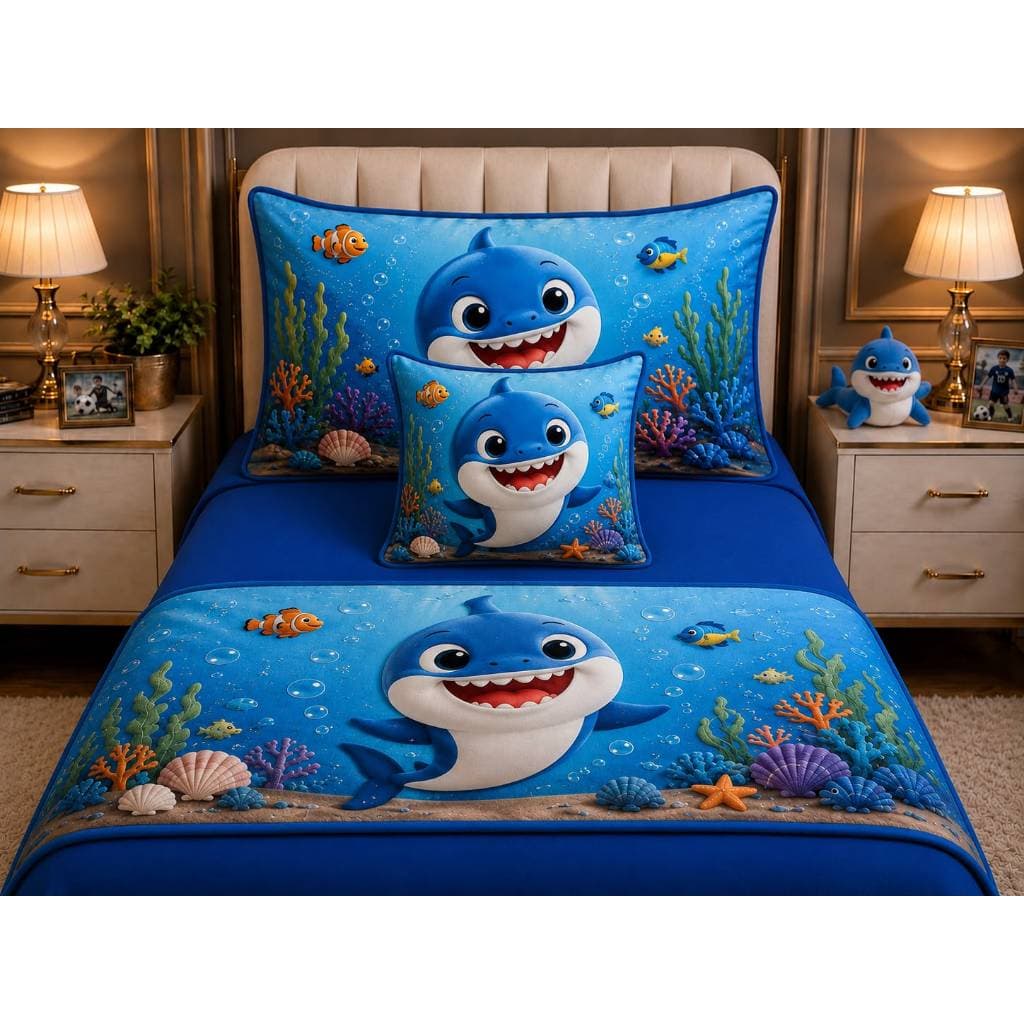 Jogo de Cama Lençol Solteiro 2 Peças Infantil Para Menino Quarto Divertido Percal 400 Fios Kids Men