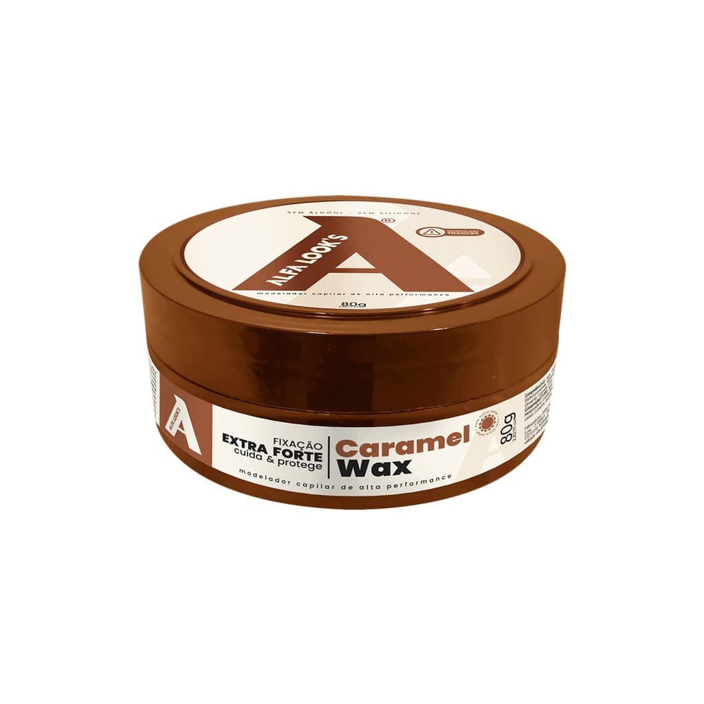 PASTA MODELADORA 80G ALFA LOOK'S CARAMEL WAX