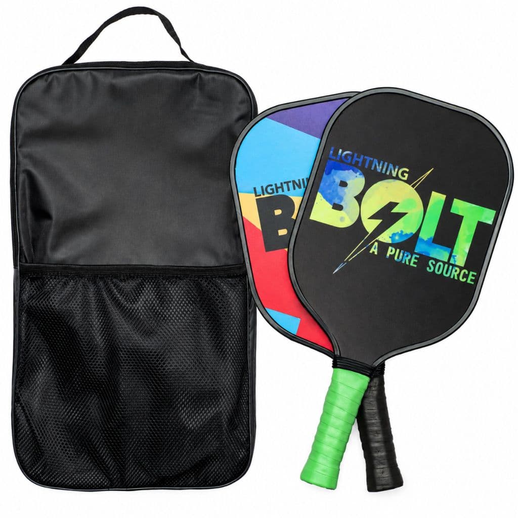 Kit Básico Raquete de Pickleball Lightning Bolt: Precisão e Potência em Dobro