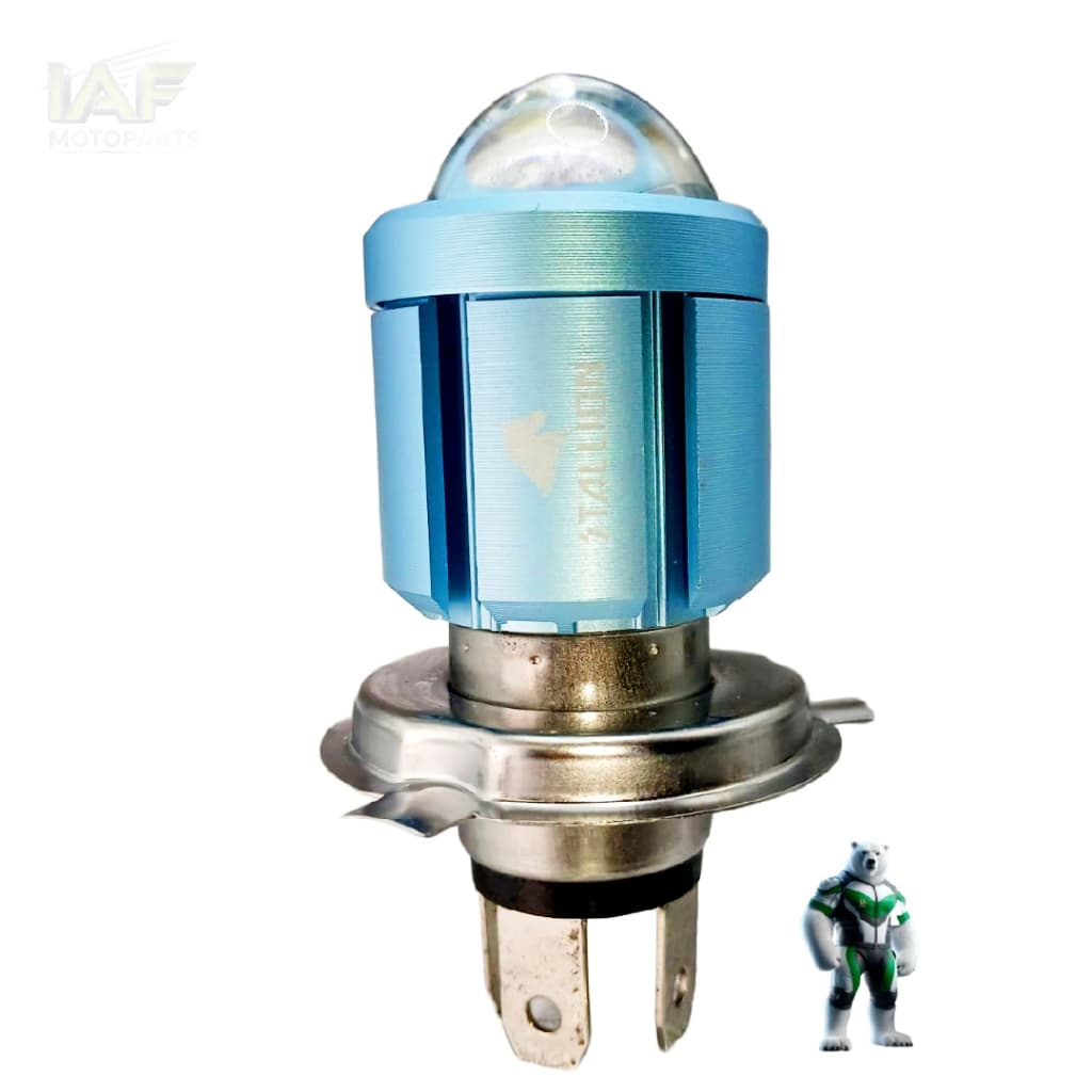 Lâmpadas Led Moto / Carro COM STROBO H4 Ba20d 6500k Olho De Peixe Potente