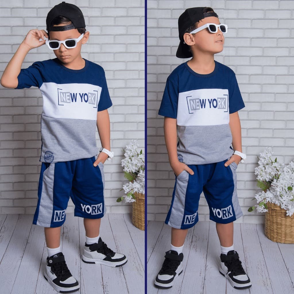 Conjunto Infantil Masculino Estiloso Lançamento Top