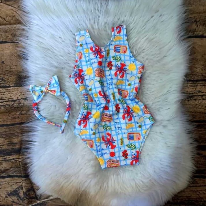 Maiô Body Infantil Moda Praia