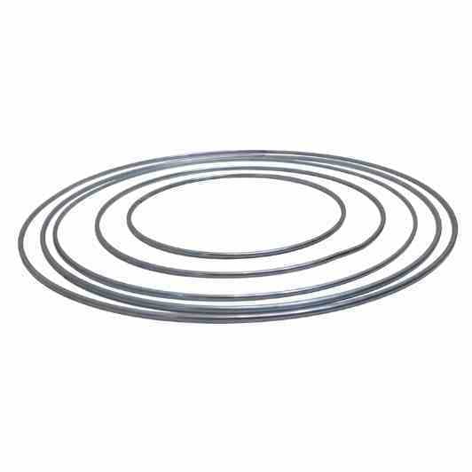 Aro Argola Para Pandeiro Metal Maciço Cromado 3 mm Durável e Leve