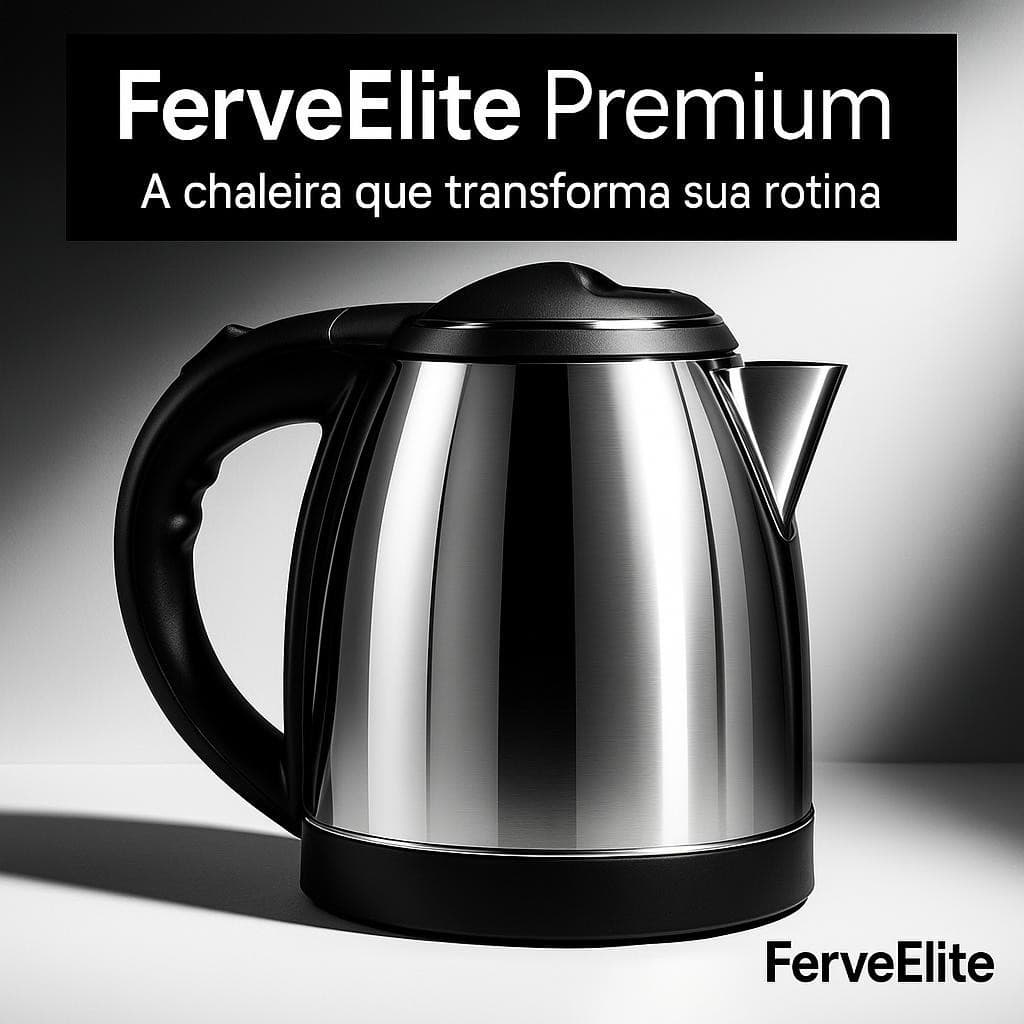 Chaleira Elétrica Inox 1,8L 127V Automática Inox, Vermelha