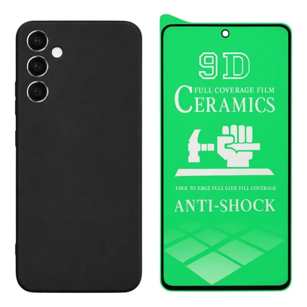 Capa Aveludada + Pelíc. De Proteção Cerâmica Para Galaxy A27