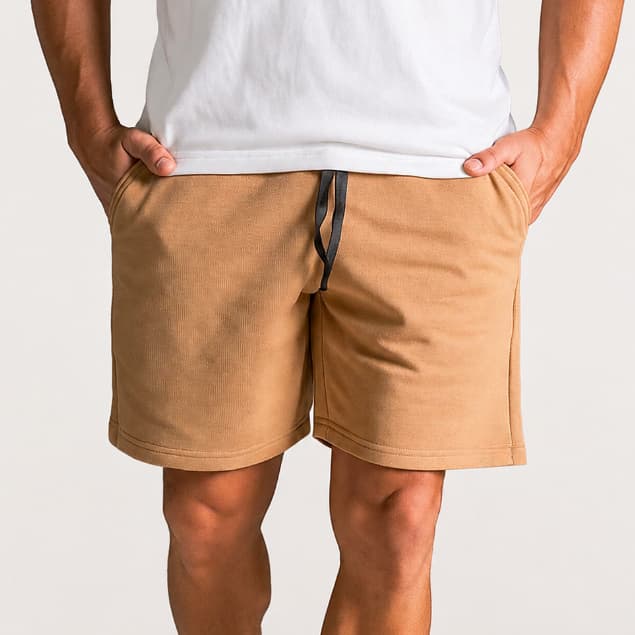 Short Moletom Masculino Moletinho com Bolsos Bermuda Leve Confortável Casual Dia a Dia