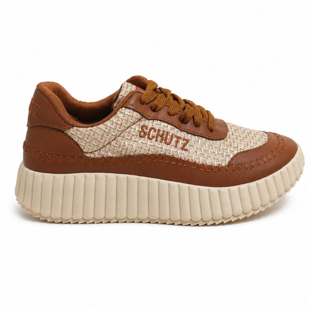 Tênis Feminino Casual Plataforma Solado Alto Confortável Moderno Fashion