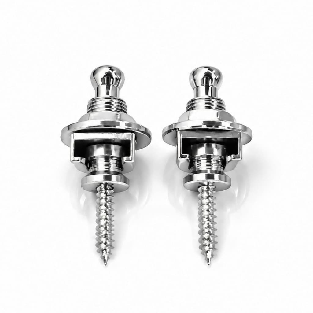 Trava Correia Strap Lock Cromada Guita Violao Baixo Viola