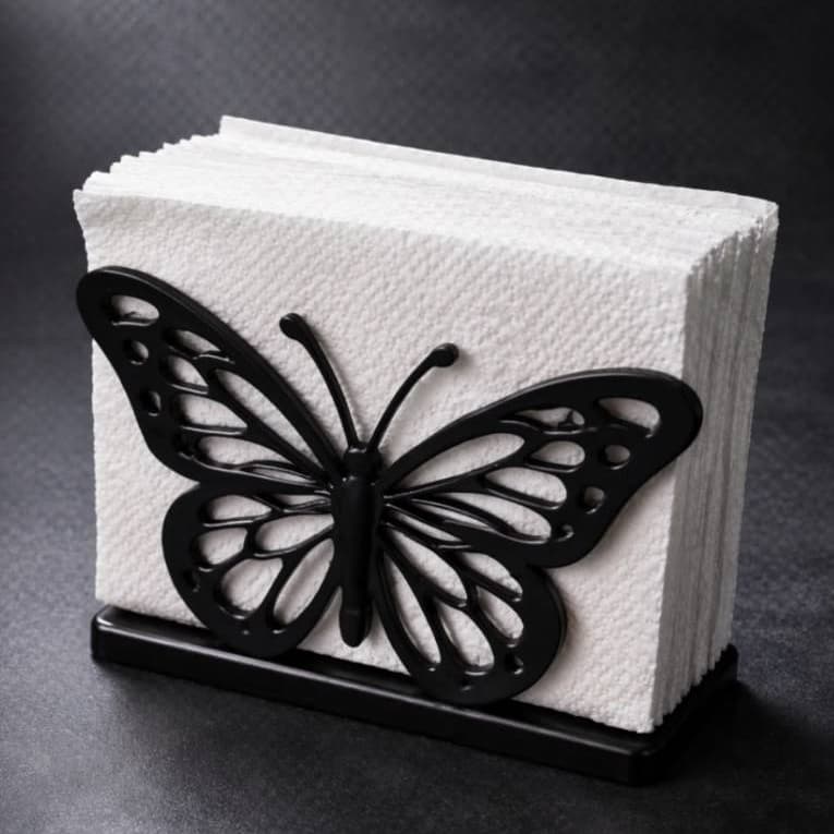 Porta Guardanapo Borboleta Decorativo Mesa Cozinha Suporte de Guardanapos