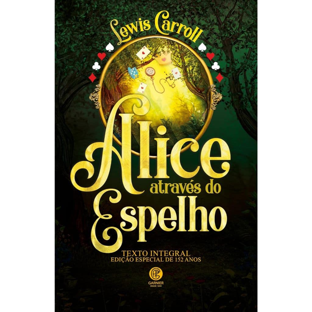 Livro Alice Através do Espelho Edição Especial Luxo Capa Almofadada
