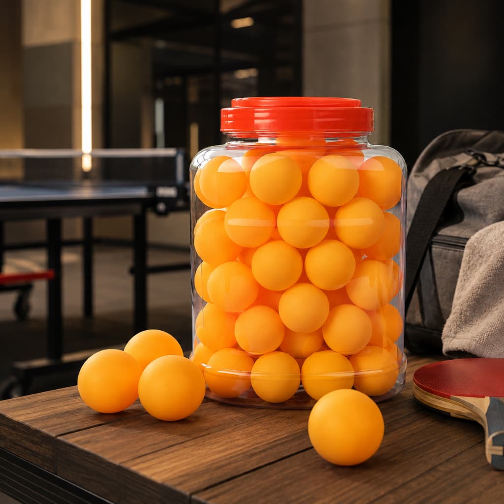Kit 60 Bolinhas Ping Pong 40mm Tênis de Mesa Profissional Treinos Amadores