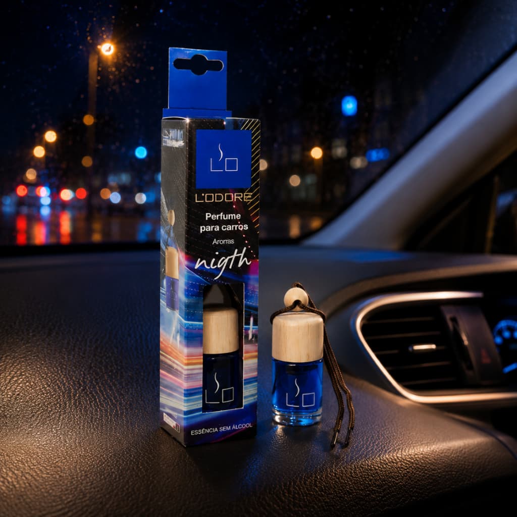 Aromatizador Lo Night Carro 7ml Pendente Vidro Lodore
