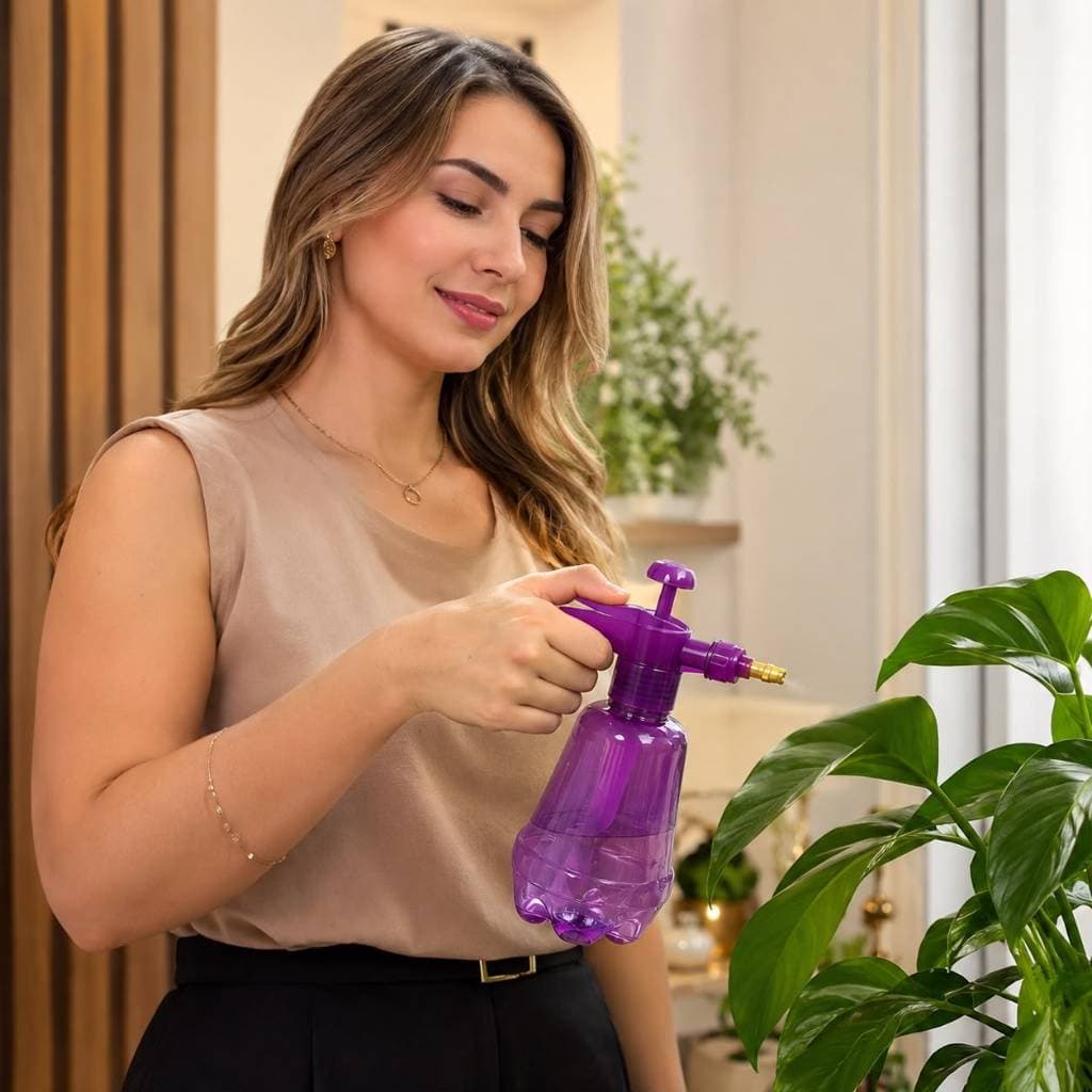 Pulverizador Borrifador Pressão 1,6 L Jardim Plantas Vidros Casa Limpeza Multiuso Sortido 🪴