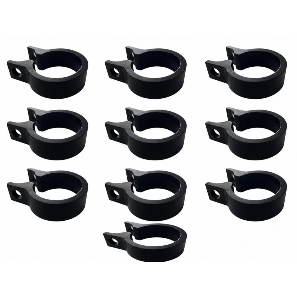 KIT 10 ABRAÇADEIRAS DE SELIM BIKE 31.8mm ARO 29 ALUMINIO PARA CANOTE 27,2mm COR PRETO