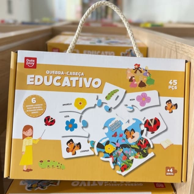 Jogo Quebra Cabeça Educativo  6 Quebra Cabeça Diversos Temas