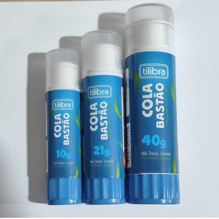 Kit 2 Cola em Bastão Tilibra 10g / 21g/ 40g