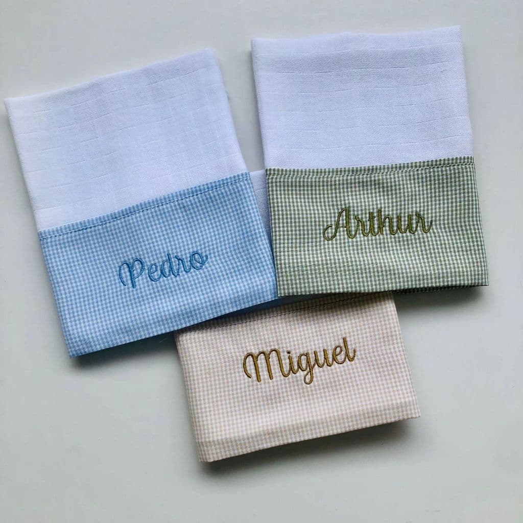 Fralda de Ombro Personalizada com nome – Premium