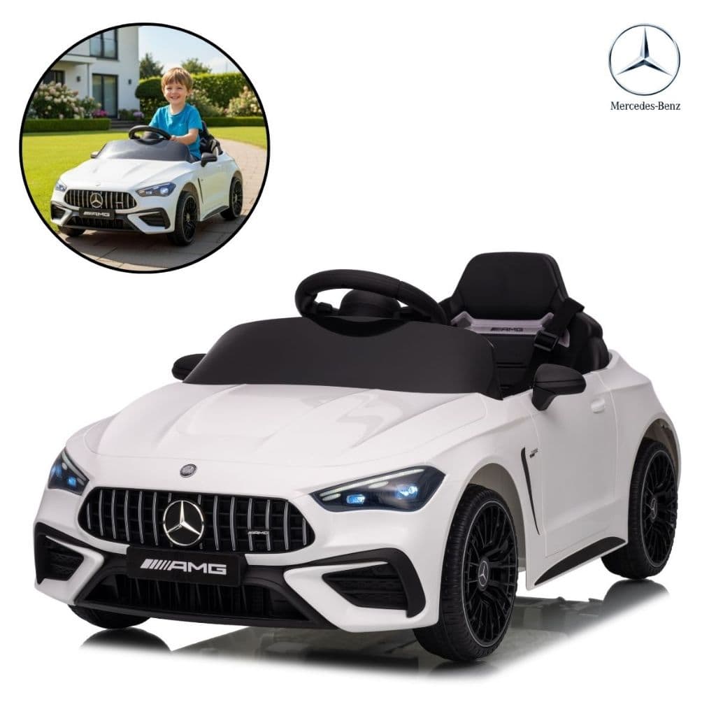 Carro Elétrico Infantil Mercedes-Benz CLE53 12V Controle Remoto Branco