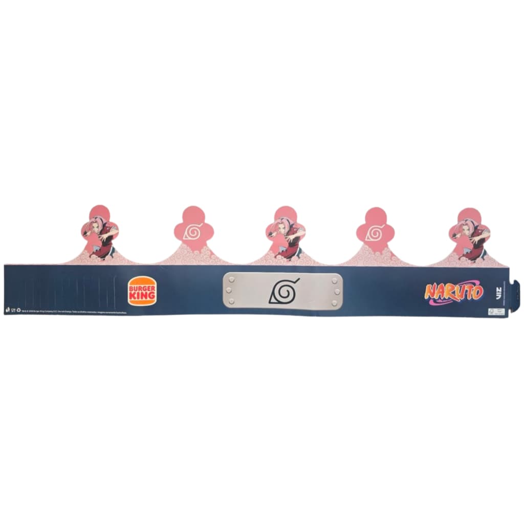 Coroa de papel Naruto (do BK) Sakura Haruno colecionável promocional do anime (item oficial!)
