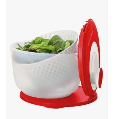 Tupperware Centrífuga Plus Secadora de Salada Vermelha 3,9 litros