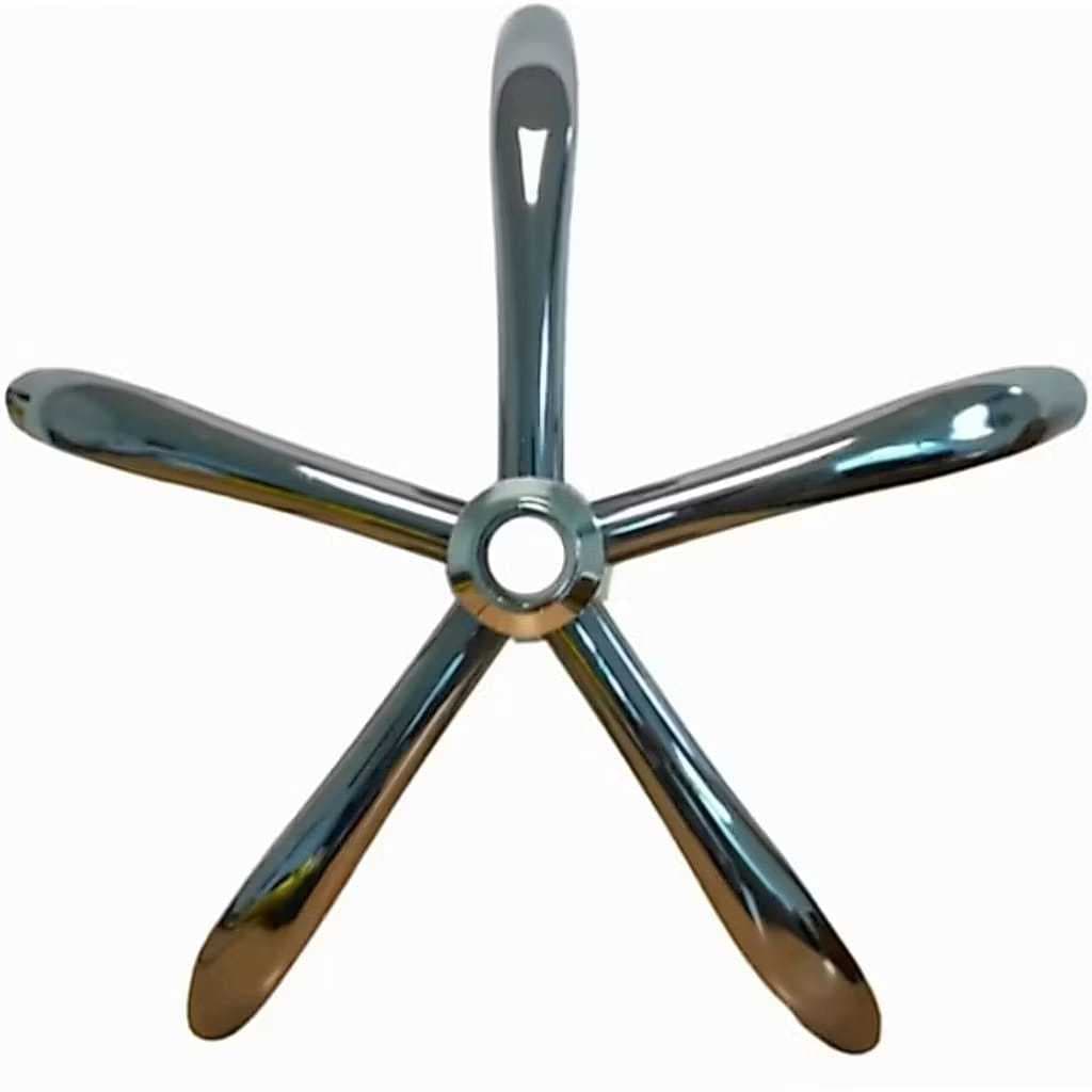 Estrela Cromada para Cadeira de Escritório/Gamer – Base Reforçada com Alta Resistência e Durabilidade