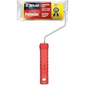Atlas - Rolo de Pintura de Espuma de 9cm em 100% Poliéster e Com Densidade 30 (kg/m³), Cor Amarela