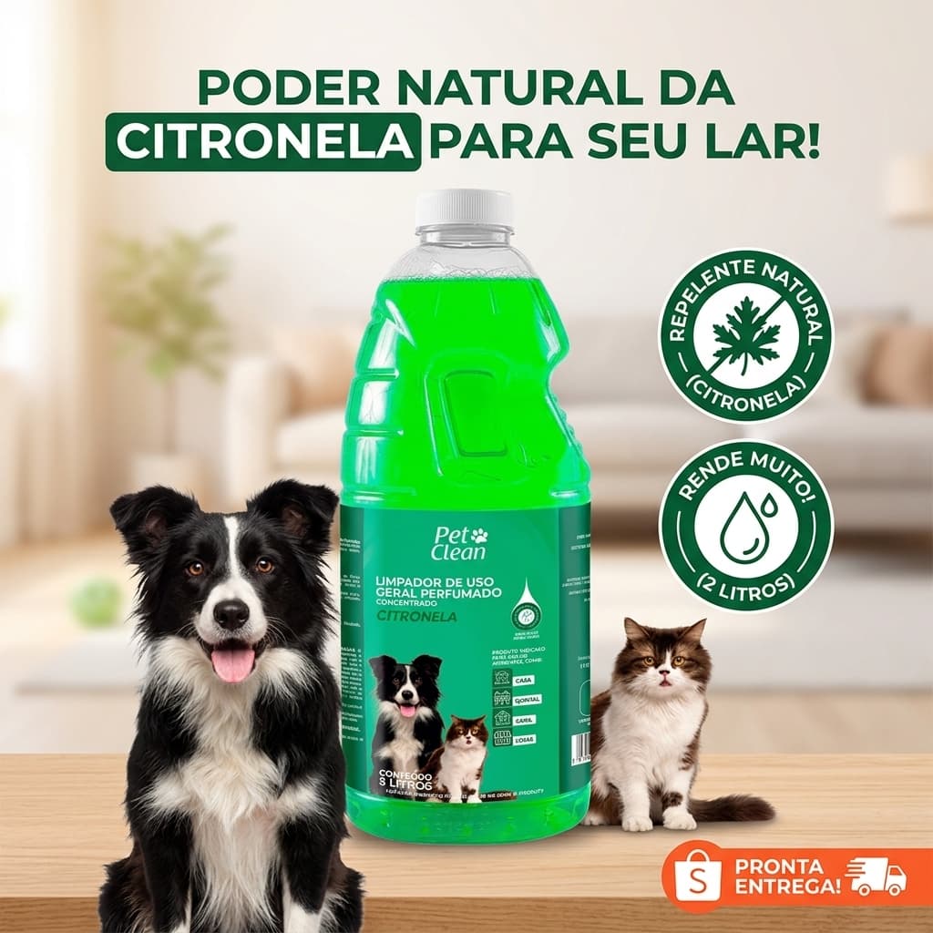 Neutralizador de Odor Limpador de Uso Geral Pet Shop - 2 L