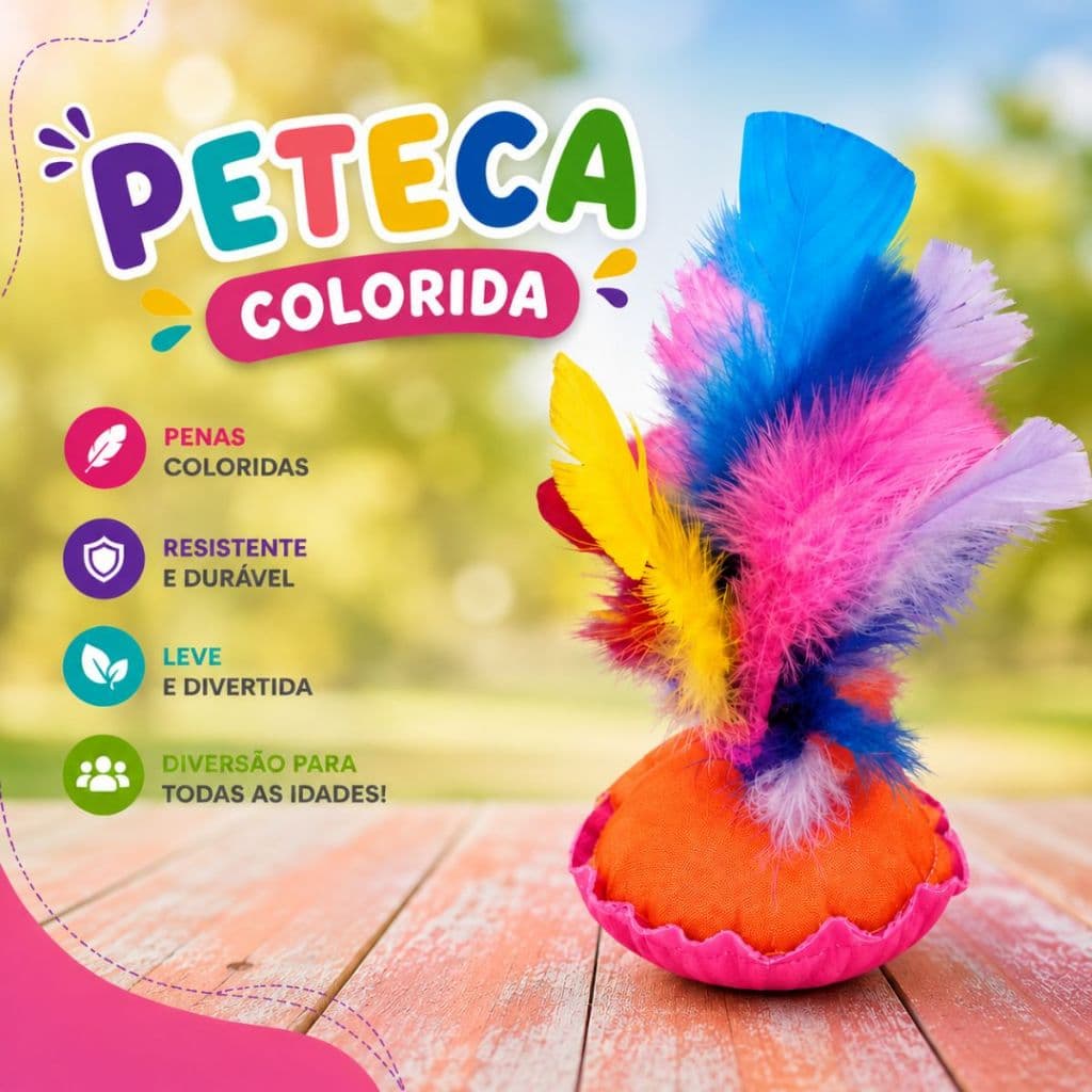 30 Peteca Infantil Pro Lembrancinha Dia das Crianças Festa Diversão Imediato Top