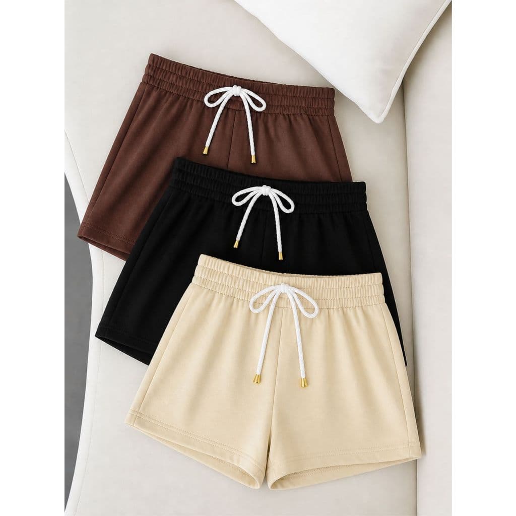 Short Feminino Moletom Bermuda Feminina Short básico Shortinho Algodão Confortável Shorts Curto Treino