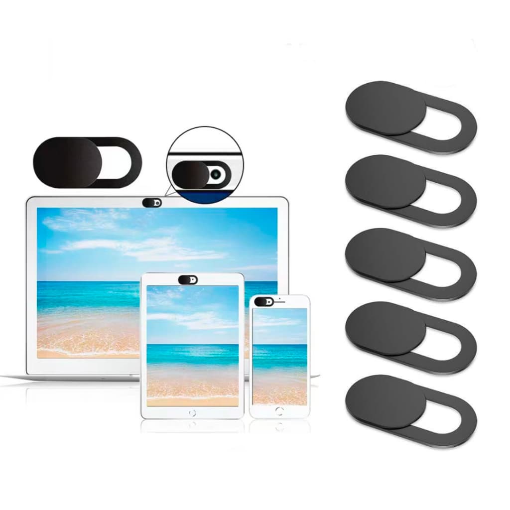 Kit 3/6/9 Unidades Protetor Webcam Anti Espião Capa Deslizante Câmera Notebook Celular Tablet Privacidade Home Office
